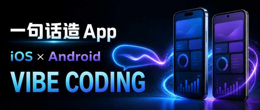 一句话造 App，支持 iOS 和 Android